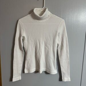 Three Dots Brand White Turtleneck Sweater Size XS